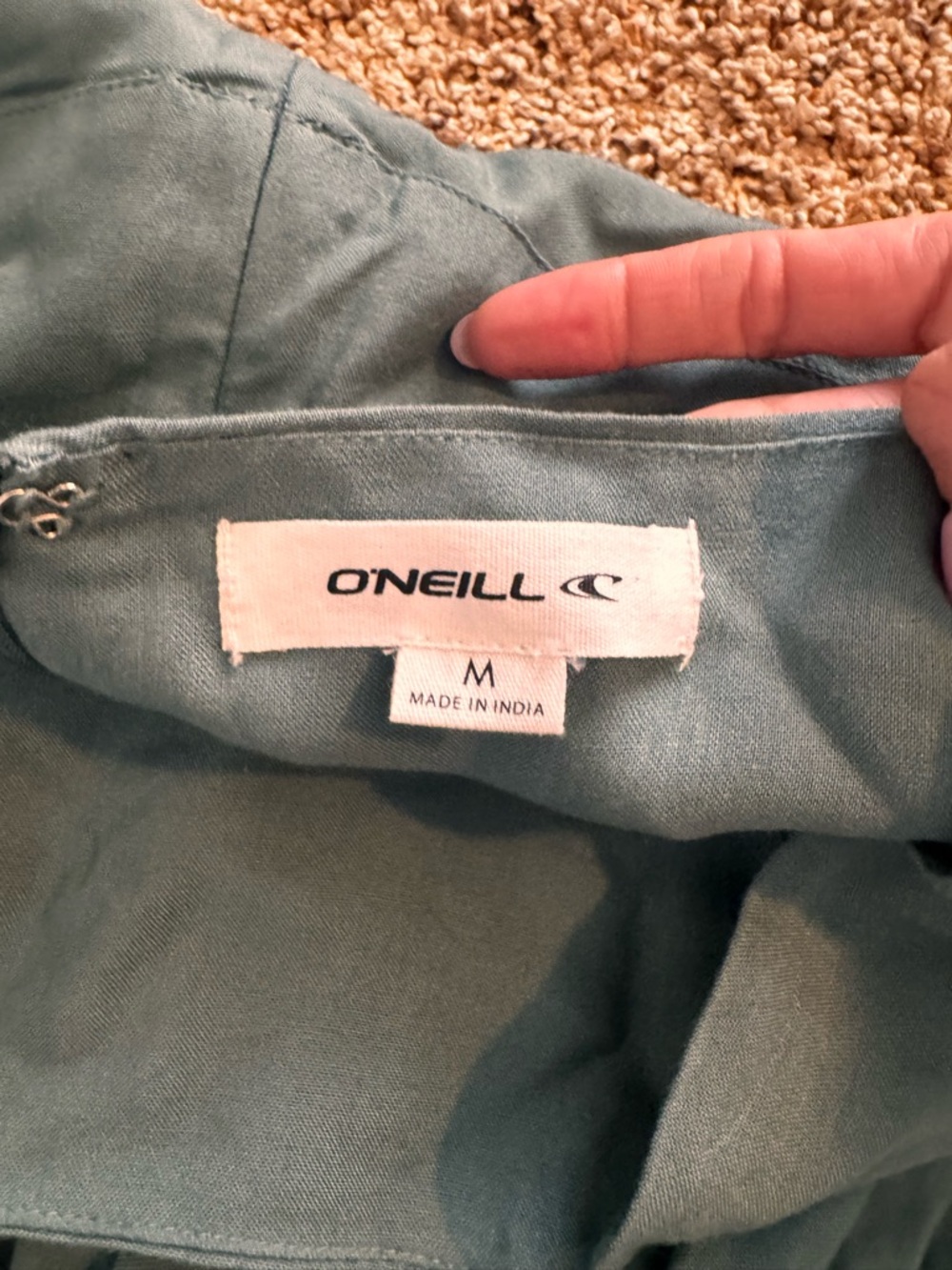 Flowy Olive Green Swim skirt Cover-up - Picture 6 of 7